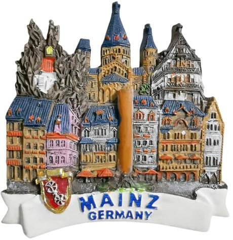 Mainz Rheinland-Pfalz Deutschland Kühlschrankmagnet Tourismus 3D Souvenir Kühlschrank Deko Magnetaufkleber Basteln