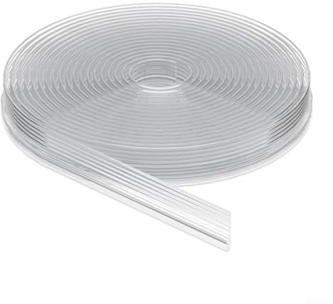 Tiras de sellado TPE para ventanas correderas, protege contra el aire frío y el ruido (transparente)