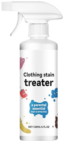 Stain Remover Clothes, 120 ml Stain Treater, Laundry Stain Remover for Clothes, Fabric Stain Remover, Oil Cleaning for Clothes, Travel Size Cleaner Spray