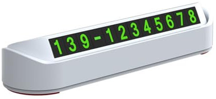 GKYQVE Glow Cellphone Number Plate Car Temporary Parking Card Plate Hide Phone Number Plate Automotive Interior Accessory