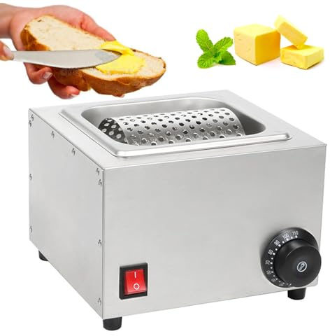2025 Electric Butter & Sauce Roller with 0-110°C Temp Control | Detachable 304 Stainless Steel Whee | Works with Cold Butter/Oil/Mayo | Even Spread for Toast, Sandwiches, Burgers, Pancakes