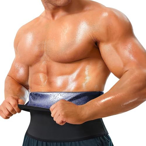 GENEMEN Herren Sauna Gürtel Taille Trainer Trimmer Shapewear Abnehmen Kleidung Bauchgürtel für Männer