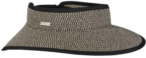 Seeberger Wide Brim Visor Sonnenvisor Damenvisor Strohvisor Damen - mit Schirm, Einfass Frühling-Sommer Sommer