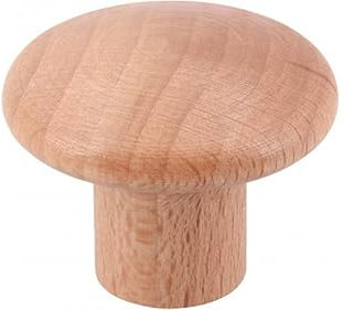 SIRO Möbelknopf Bad-Dürheim, Schlicht, Holz buche natur lackiert, 35 mm x 27 mm x 16 mm, S229-35HZ18