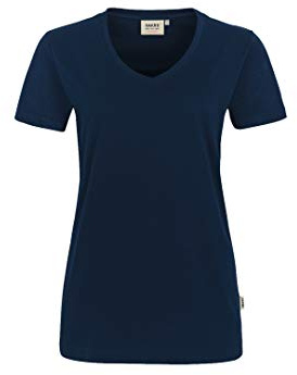 HAKRO Damen Damen V-Shirt Mikralinar® T-Shirt