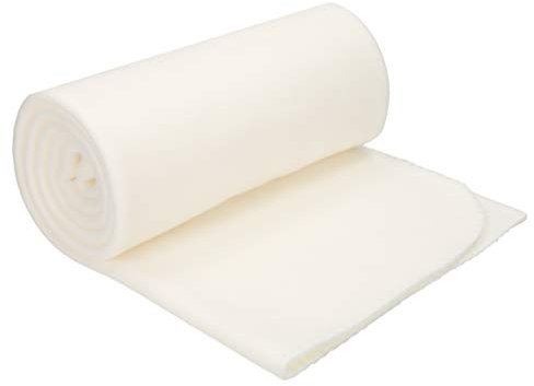 Betz Luxus Fleecedecke Kuscheldecke Wohndecke Farbe Creme Größe 130x170 cm Qualität 180 g/m² …