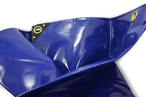 5,00€/m² PVC LKW Plane Abdeckplane 8 x 10 m 650g/m² blau