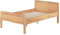 Erst-Holz® Einzelbett Seniorenbett 120x200 Massivholzbett Holzbett Buche Natur Rollrost 60.72-12