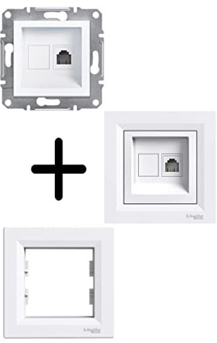 Schneider Electric Eph4100121 prise téléphonique RJ11, Blanc