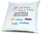 digital print Kopfkissen mit Namen Ahsen - Motiv Positive Eigenschaften, 40 cm, 100% Baumwolle, Kuschelkissen, Liebeskissen, Namenskissen, Geschenkidee, Deko