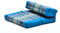 Leewadee Faltbarer Meditationssitz Yoga Sitzkissen platzsparendes universelles Meditationsset ökologisches Naturprodukt, Kapok, 50 x 70 cm, Hellblau