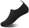 IceUnicorn Badeschuhe Schwimmschuhe Damen Herren Aquaschuhe Strandschuhe Surfschuhe Wasserschuhe für Sommer Beach Pool Yoga(Quadrat Schwarz, 38/39EU)
