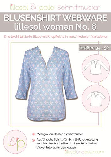 Lillesol & Pelle Schnittmuster women No6 Blusenshirt Webware Papierschnittmuster