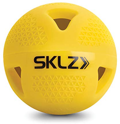 SKLZ Gewichteter Trainings-Baseball, offizielle Baseballgröße, limitierter Flug und schlagfest, gelb, 6 Stück, 6 Pack Impact