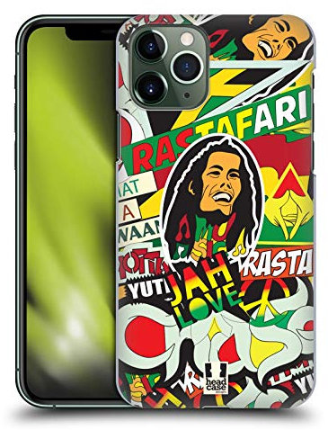 Head Case Designs Rasta Sticker Happy - New Hard Back Case Compatible With Apple iPhone 11 Pro