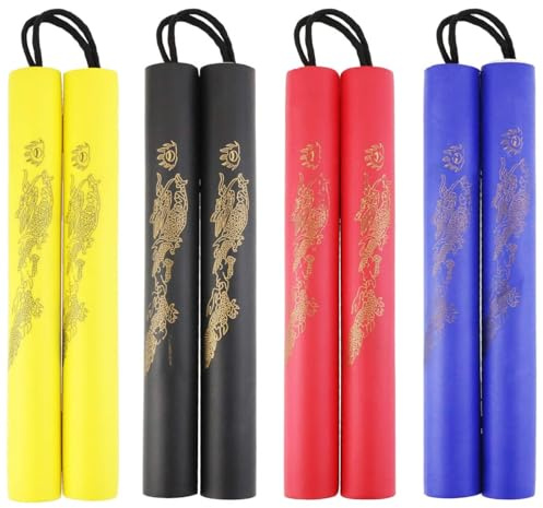 Wpxmer 6 Pack Foam Rubber Training Sticks, Martial Art Sticks for Kids & Beginners Practice and Training