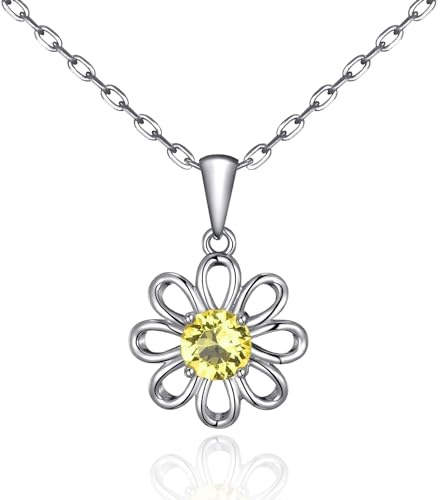 Philip Jones Daisy Necklace Created with Zircondia® Crystals