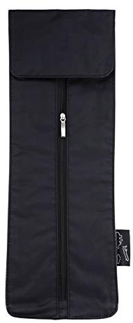 TigerTie - Borsa per cravatte da viaggio impermeabile in nero tinta unita, Nero , Länge 42 cm, Breite 14,5 cm, Tiefe 3,5 cm