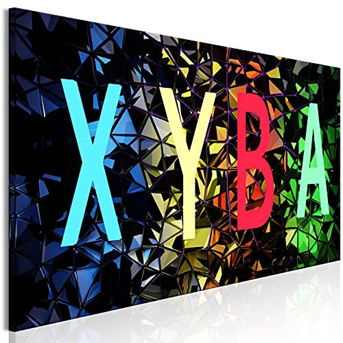 murando - Wandbilder XXL für Gamers Spielkonsole 120x40 cm 1 tlg - Wand Deko Vlies Leinwand Bilder Groß Wanddeko Wohnzimmer Schlafzimmer Kunstdrucke Panoramabild - Gaming Play Game bunt 3D Effekt
