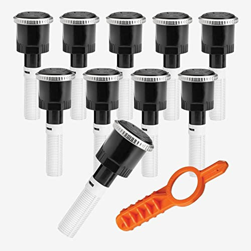 10x Hunter Rotatordüse Typ MP 2000 90°-210° Rotator Düse 4,0-6,7 m + Einstellschlüssel Schwarz