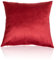 diMio 2er Set Samt-Sofakissen mit Reißverschluss und Füllung Couchkissen Dekokissen Zierkissen (2er Set, Rot (Samt))