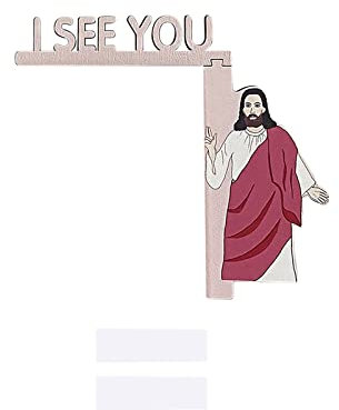 Amaone Fenster Weihnachten deko Türrahmen Ich Sehe Dich Ich Sehe Zeichen Ich Sehe Türsitzende Dekoration Türeckendekoration Interessante Türeckendekoration Siehe Aufkleber (0131DEBKB-B, One Size)