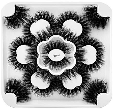 Cils de Vison 5D Cils de Vison Pack 14 Paires de Maquillage Long Faux Cils Extension de Faux Cils 2