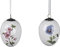 formano Geschenke und Dekoration zu Ostern- Osterei Ei mit Blumen 8cm aus Porzellan zum Anhängen für den Osterstrauss 1 von 2
