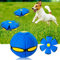 KONGNY 2023 Flying Saucer Ball for Dogs Toy,Dog Pet Toy Flying Saucer Ball UFO Doggo Ball Large Small Dog Balls Toy Dog Frisbee Scooby Doo Dog Ball(Blue)