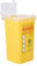Heaveant Sharps Bin, 1 L Tattoo Needles Disposal Waste Box Plastic Sharps Container Mini Sharps Box Trash Can with Flip On Lid (Yellow)