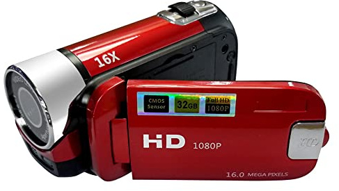 Andoer Tragbare 1080P High Definition Digital Video Kamera DV Camcorder 16MP 2,7 Zoll LCD Bildschirm 16X Digital Zoom Eingebauter Akku