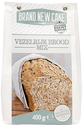 BrandNewCake® Glutenfreies Brotbackmischung 400g - Faserreich - Perfekt für gesundes Brotbacken