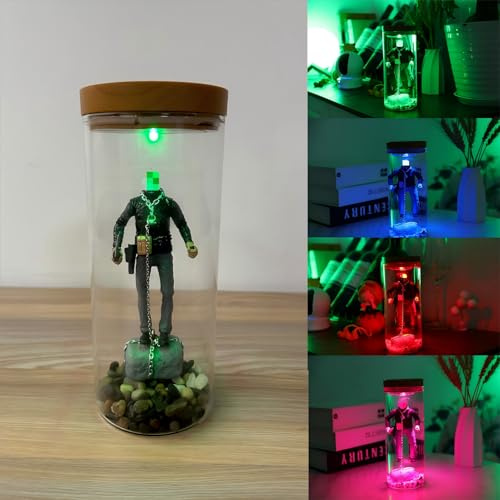 Housiufu Jason Voorhees Lampe, Horror-Dekor, Horrorfilm-Dekor, Jason Voorhees Wasserlampe, gruselige Sammler-Wasserlampe, Heimdekoration und Halloween-einzigartige Geschenke
