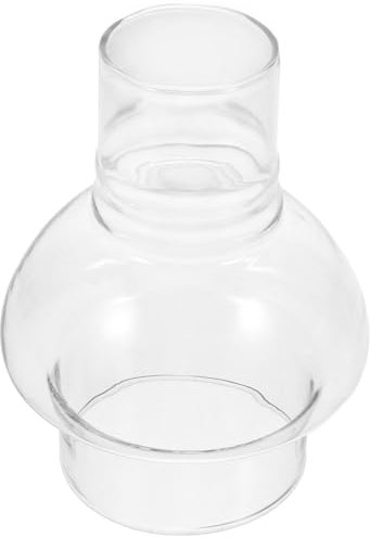 VILLCASE Lámpara De Aceite De Extremo Abierto Chimenea De Vela De Vidrio Candelabro De Chimenea Manga Sin Fondo Lámpara De Queroseno Soplado A Mano Cubierta De Tubo De Reemplazo Para