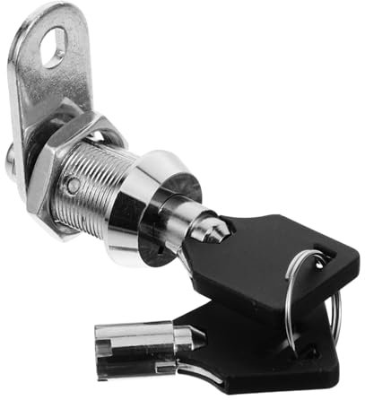 BUTIFULSIC Kasten Mechanisches Türschloss exzenterverschluss camlock Schloss für Schrank Schreibtischschloss Mailbox sperren Schranktürschloss Wohnmobil Nockenschloss Radblockierung Schlüssel