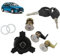 Autocraft Kit complet Serrures de Porte + Bouchon Réservoir + Serrure de Coffre avec clés compatible pour 206 (1998-) 9170N9 9170N8