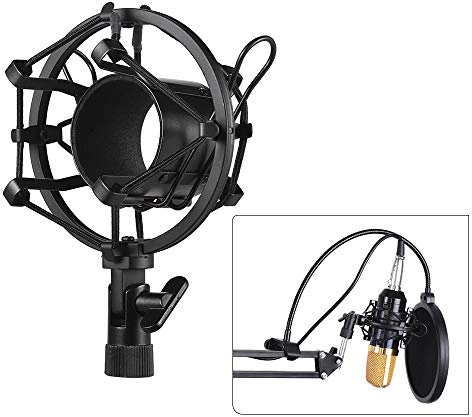 COMETX Mikrofon Shockberg Metall Univerdal Kondensator Mikrofon Mikrofon Shock Mount Halterung Halterung Anti-Vibration für On-line Rundfunk Studio Musik Aufnahme