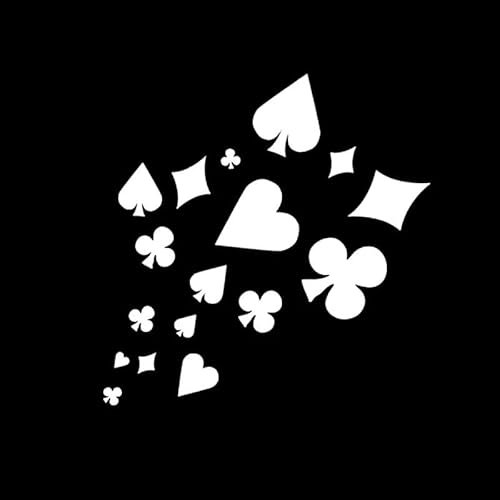 12.9 * 13.1 CM Schöne Spielkarten Grafik Dekor Auto Aufkleber Personalisierte Vinyl Zubehör