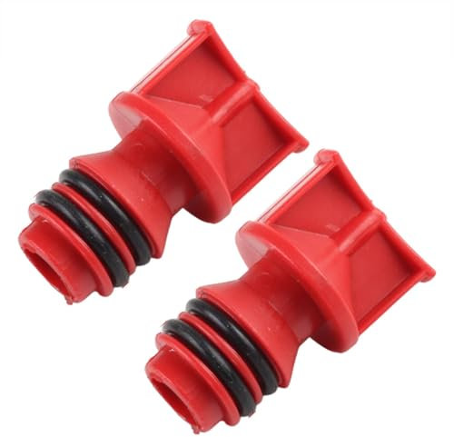 Geteawily Air Compressor Breather Air Compressor Oil Caps - Replacement Male Thread Breath Nozzle 2 17mm | Red Light Air Pump Accessories