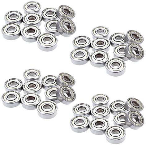 VENOAL 40 Stk. Kugellager Miniatur Rillenkugellager 608 ZZ 8 x 22 x 7mm Bearing Stahl