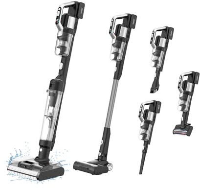 Jimmy PW11 Pro Max Aspirapolvere Lavapavimenti 5 in 1 Senza Filo Cordless Multisuperficie, Leggera e maneggevole, 460W, Assistente Vocale, fino a 80 minuti di autonomia, Display a LED e Autopulizia