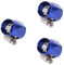 SEWOART 3St Autozubehör schlauchverbindung schlauchverschraubung schlauchkupplungen Wasserleitungsklemme hose connector Heizöl Schnallenschläuche Auto Kraftstoffschlauchklemme Blue