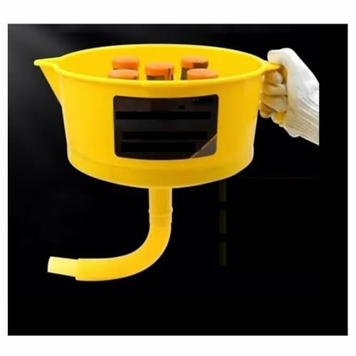 LXYTT Separator, Funnel Type Oil and Water Separator with Three/four Filter Elements Diesel Gasoline Fuel Filter Fitting Accessories 1PC(With 5filter element)