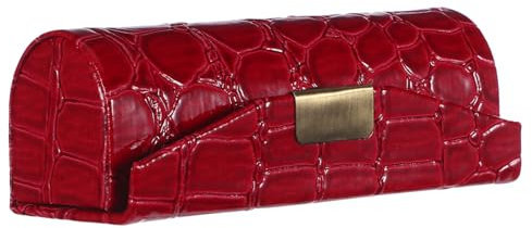 NOLITOY Lippenstifthalter Etui Aus Pu-Leder Eleganter Lippenstift-Organizer Mit Spiegel Vielseitige Aufbewahrung Für Lippenstift Lipgloss Und Kleine Accessoires Kompakte Für Unterwegs