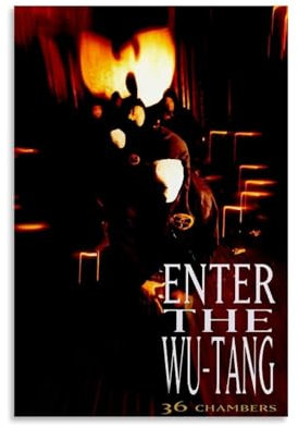 YAWRGJWRG Raekwon Enter The Wu-Tang Poster, dekoratives ästhetisches Leinwandposter, Wandkunst, Dekor, Wohnzimmer, modern, Familienschlafzimmer, Musik-Filmposter, 30 x 45 cm, ungerahmter Stil