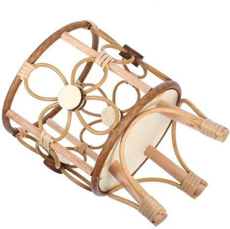 Alipis Eleganter Blumentopfständer Aus Holz Handgewebt Aus Rattan Mit Beinen Für Zuhause Büro Balkon