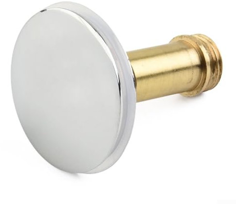 Mécanisme de bonde de lavabo chromé de 38 mm avec bouton poussoir clic-clac pour bonde de lavabo