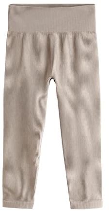 NEXT Mädchen Standard Gerippte Hochbund-Leggings