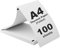 (100 Blatt) Faltbares Thermopapier A4, Schnelltrocknendes Thermopapier, 210 x 297mm Kompatibel mit den Meisten A4 Thermodruckern,BPA-freiThermodrucker Papier für Dokumente, Webseiten & Fotos