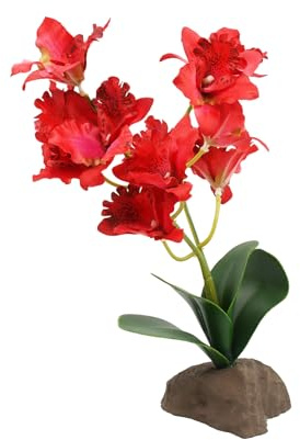 Lucky Reptile Scape it Easy Plante décorative pour Terrarium Rouge Env. 30 cm
